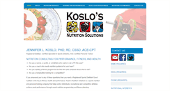 Desktop Screenshot of koslosnutritionsolutions.com